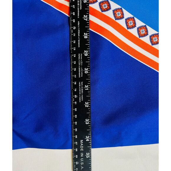 Banana Republic Mod Halter Dress Chevron Blue Orange EUC Size 6 Beach Resort - Picture 8 of 8